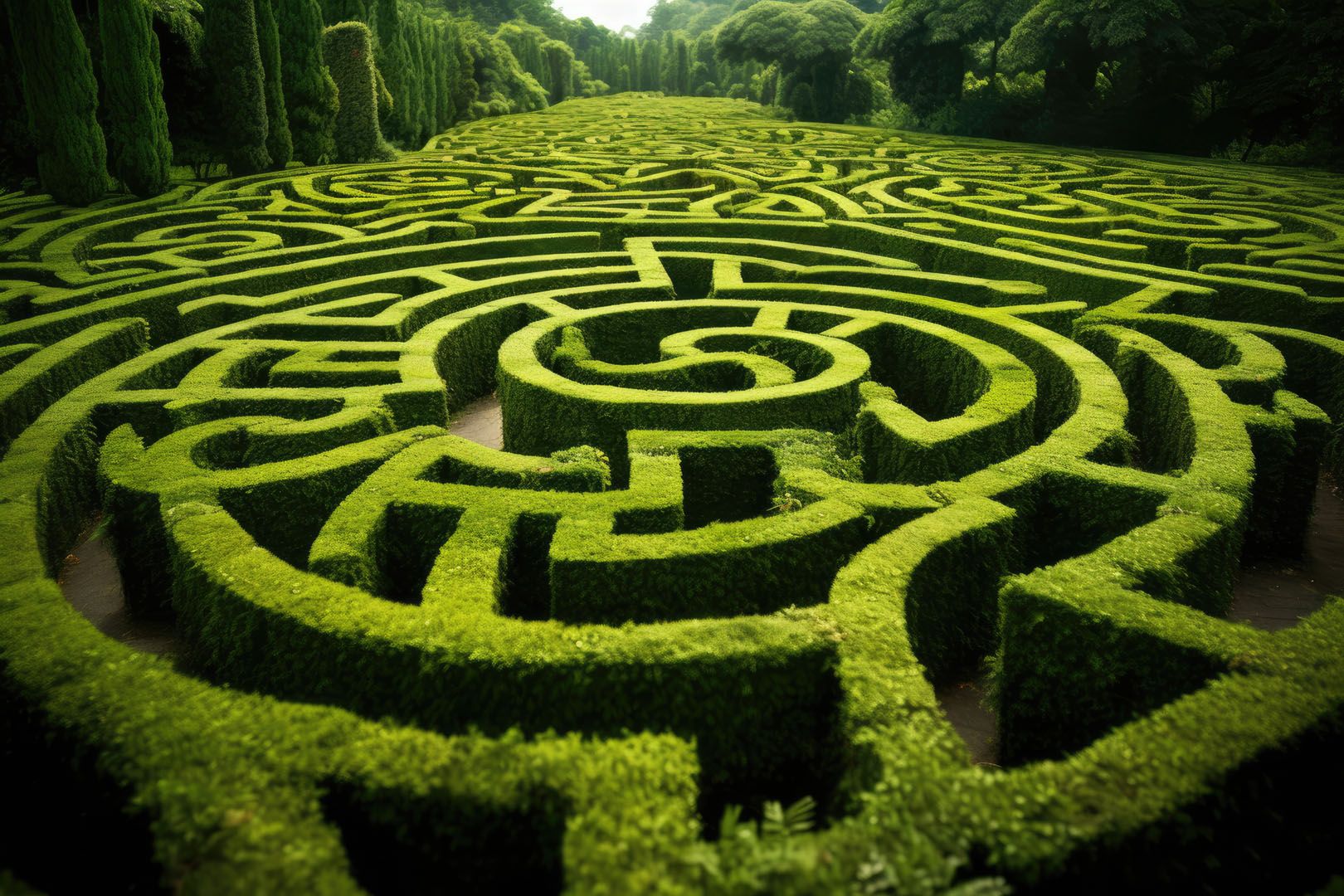 Das Leben ist ein Labyrinth.